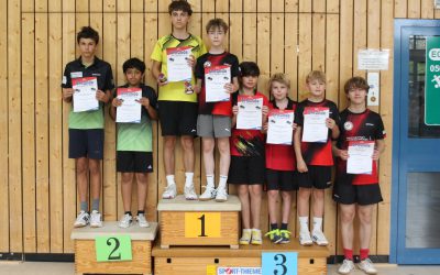 Kai Christoulakis wird Kreismeister im Einzel und Doppel der Jugend 15
